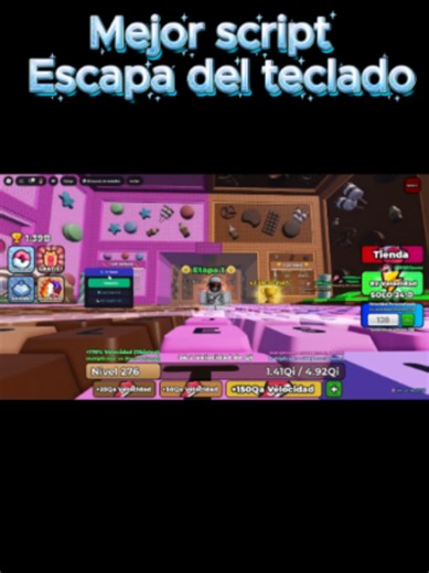 Este es el mejor script para escapa del teclado en roblox, te hace un tp que te manda a la ultima etapa, y solo debes esperar elk tiempo que te pide para poder recoger las copas ya que si no esperas ese tiempo no te las dara, los interesados que me hablen al md #Roblox #scripts #fyp #viral
