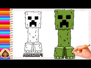 How to Draw Creeper | from Minecraft movie