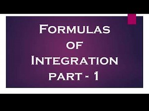 Integration Formulas in 5 Minutes! (Quick Review)