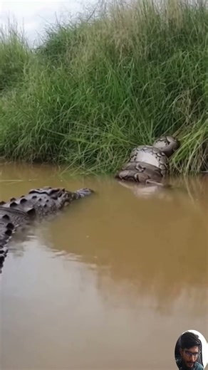 The Python Thought It Had Won… Until the Mother Crocodile Arrived