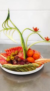 187K views · 3.2K reactions | Slicing and dicing pulp and rind into a visual masterpiece, this chef shows how the low-hanging delights of a #summer fruit platter made of watermelon, apple, cantaloupe and grape can be a visually arresting but irresistible treat. #BRICS #FunChina #Summer #Delicacy | China Plus Culture | Facebook