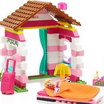 Mega Bloks Barbie Glam Cabin Unboxing + Fast Speed Build! 🏠✨