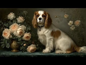Calming classical music for dogs, easing stress and creating a royal sense of peace.