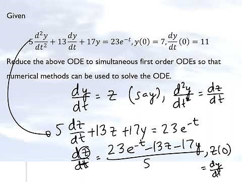Chapter0805: Higher Order Ordinary Differential Equations: Background