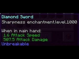 How to get Sharpness 1000 in minecraft!!