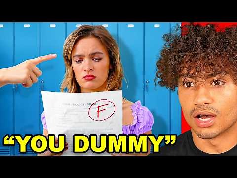 NERD BULLIES GIRL FOR BEING DUMB!