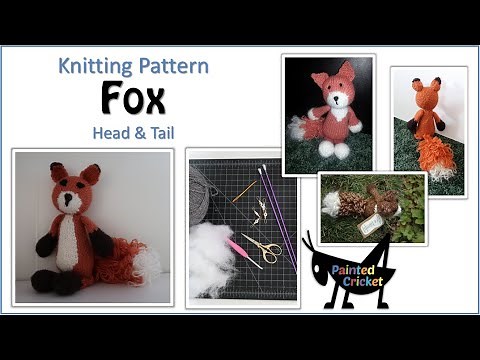 Knit a fox stuffed animal