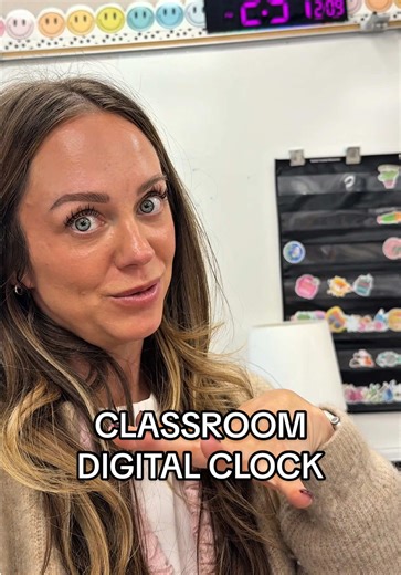 Because everyone wants to know what time lunch is, including myself. 🤷🏼‍♀️ this digital clock was one of my favorite classroom purchases this year. The timer gets used all day long. #teachersoftiktok #digitalclock