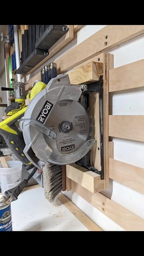 DIY French Cleat Circular Saw Storage for Your Garage