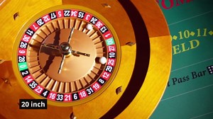 Leyndo 20 Inch Wooden Roulette Wheel with 4 Roulette Balls Casino Grade Precision Bearings Roulettes Wheel Turntable Leisure Table Games for Home Professional Use Night Party Game(Classic Pro)