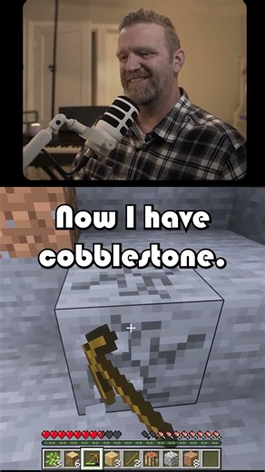 First cobblestone haul hits different #shorts #minecraft #mining #satisfying