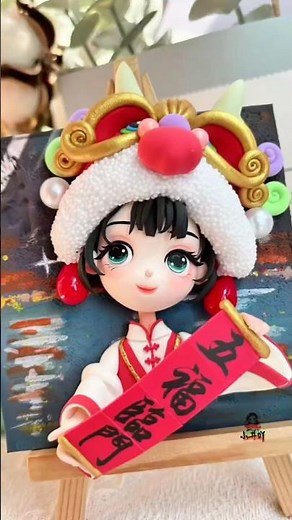 Making a Traditional Doll from Clay ❤️