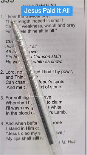 The Power of the Hymn: Jesus Paid It All