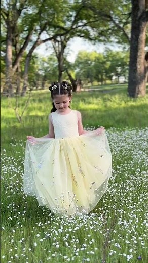 Boho Flower Girl Dress in Butter Yellow | Wildflower Collection