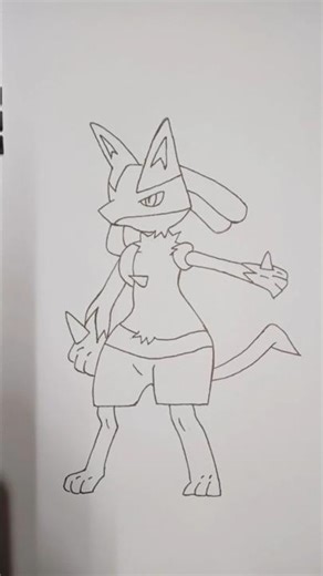 How to Draw Lucario Step by Step ✏️ | Pokémon Drawing #shorts