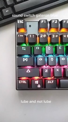switch blue gateron keboard= leaven k550#switchblue #keyboard #testsound #keyboardmechanical