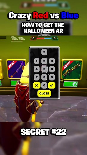 How to get the Halloween AR on Crazy Red vs Blue in Fortnite! [RVB Secret Code]