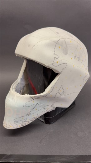 Jordon Bourgeault on Instagram: "Painting and Aliens themed mask for Albert Hobohm of Solna Hockey Pt.1: Prep/Draw. Tattooed helping hands: @ink.x.air Mask Maker: @proschoicemask #art #artist #artwork #alien #aliens #airbrush #airbrusher #airbrushing #xenomorph #paint #painter #painting #hockey #hockeyfan #solna #goalie #goaliemask #goaliemaskart #goaliegear #tendy #tendyswag @trulers"