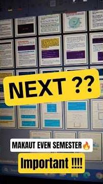 #makaut🔴Next MAKAUT EVEN SEMESTER🔥😱#shorts #viral