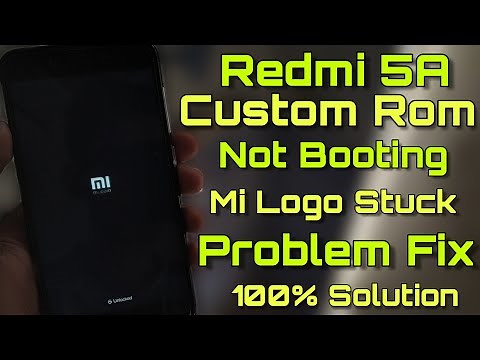Redmi 5A - Install Custom Rom but not booting Stuck Mi logo Problem Fix - 100% solution