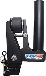 Shocker 30K Gooseneck Air Hitch & 9" Extension Shift Lock Coupler for 2-5/16" Ball, Round 4" Blank (No Pin Hole)