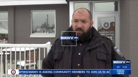 Police respond to accident involving a bus near Sullivan High School