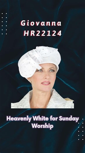 Truly special church hats - they symbolize purity, balance and appreciation.