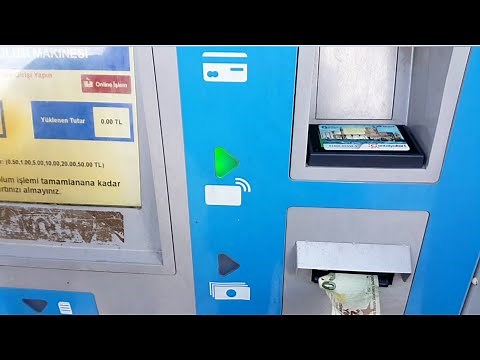How to Top Up the Bus Card / Antalya Card / Money Filling Device