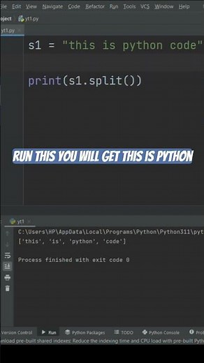 Split function simple python tutorial #pythonforbeginners