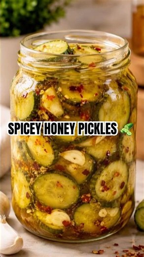 🥒 These Spicy Honey Pickled Cucumbers Go with Everything!