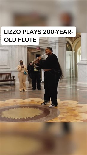 Lizzo Plays 200-Year-Old Crystal Flute from James Madison's Collection