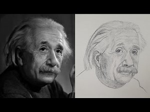 How to draw Albert Einstein - Step by Step | Drawing Tutorial for Beginners