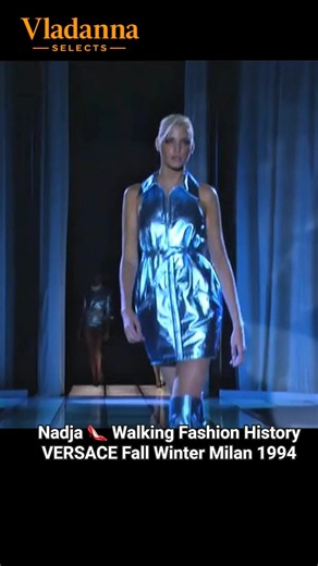 1994 • Nadja Auermann • Elegance Personified • VERSACE • Fashion History Milan FW