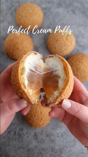 How to Make Perfect Cream Puffs | Easy Choux Pastry Recipe #chouxpastry #baking #recipe #cupcake