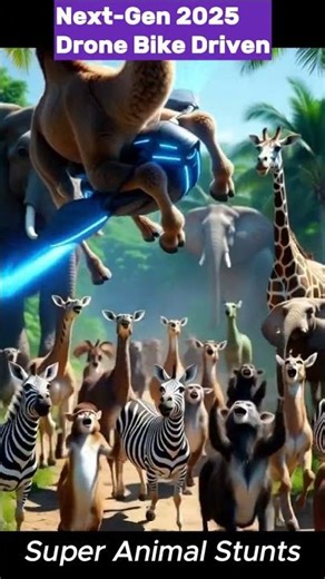 Next Gen 2025 Drone Bike Driven by a Baby Camel – Stunning Visuals!