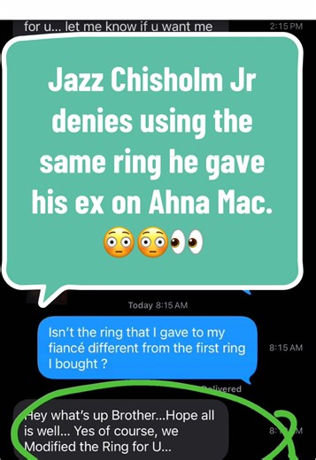 Jazz Chisholm Jr. Addresses Ring Controversy