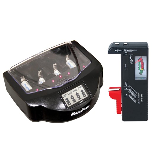 MaximalPower FC999 Universal Rapid Smart Charger and Battery Tester for Alkaline, RAM, Ni-MH, Ni-CD, AA, AAA, C, D, 9V Batteries