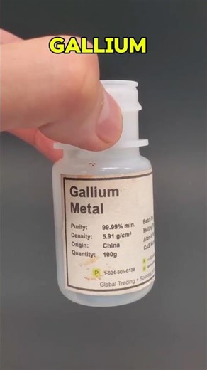 Gallium vs Aluminum: The Metal That Destroys Metal #facts #shorts