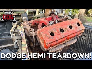 BLOWN UP! 1959 Dodge 315 Hemi Engine Teardown And Inspection (And How To Un-Seize A Rusty Engine)