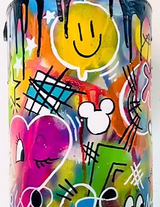 40K views | @kat.vandal upgrades a paint tin. ️Check out this graffiti-style customization done with our PC-5M pen. Let go of your inner street artist! #posca #poscauk #poscapeople #graffitistyle #art #customart #artist #artoftheday | POSCA UK | Facebook