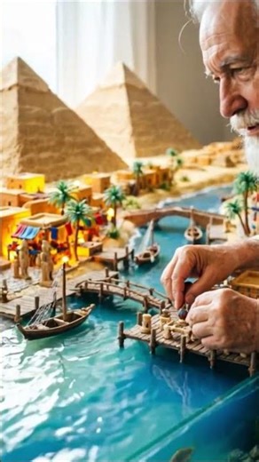 Miniature Pyramid World with Real Water (Insane Detail!)