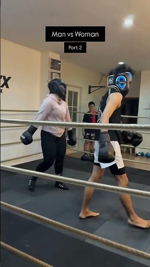 Mixed Boxing Sparring Tinju - Woman vs Man #sparring #boxing #mixedboxing #sparringspartner #tinju
