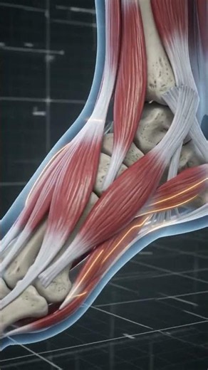 Explore the intricate structure of the human foot through this detailed anatomical animation. 🦶✨