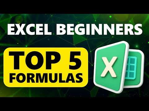 EXCEL for Beginners: Top 5 Formulas You MUST KNOW