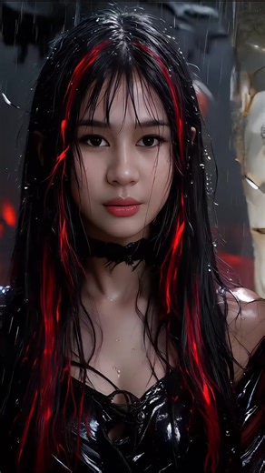 AI Blood-Red Line Effect Tutorial for Stunning Hair Styles