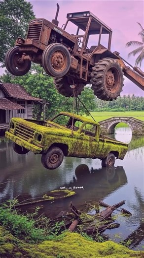 Travel Exploring | Abandoned Tractor | Mysterious Jungle | #shorts #trending #part247