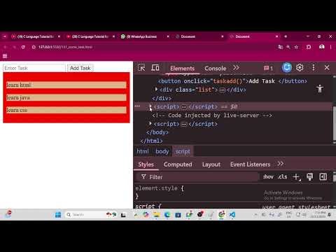 dom manipulation in javascript || Frontend Web Development @helloworld_institute