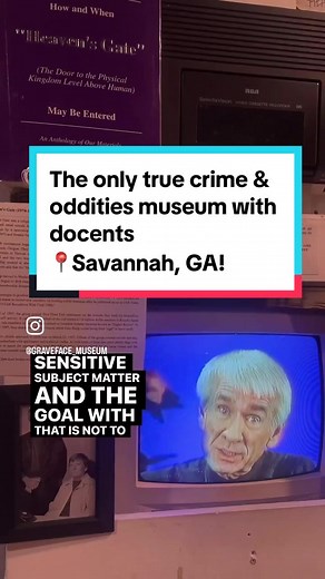 We’re proudly the only true crime and oddities museum in the country that has dedicated docents/guides to walk you through our material! Have you visited us yet? #oddities #museum #weirdhistory #truecrimecommunity