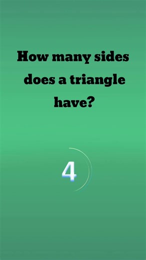 How many sides does a triangle have?