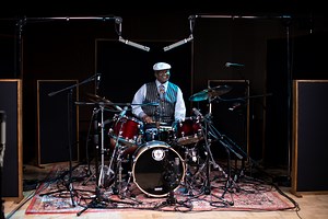 1.8K views · 72 reactions | Bernard "Pretty" Purdie gives a beat-by-beat demonstration of his famous "Purdie Shuffle", offering a fresh take on his FUNKed-up creations! Full Video: https://youtu.be/ZPTqHKGbFOc | Telefunken Elektroakustik | Facebook